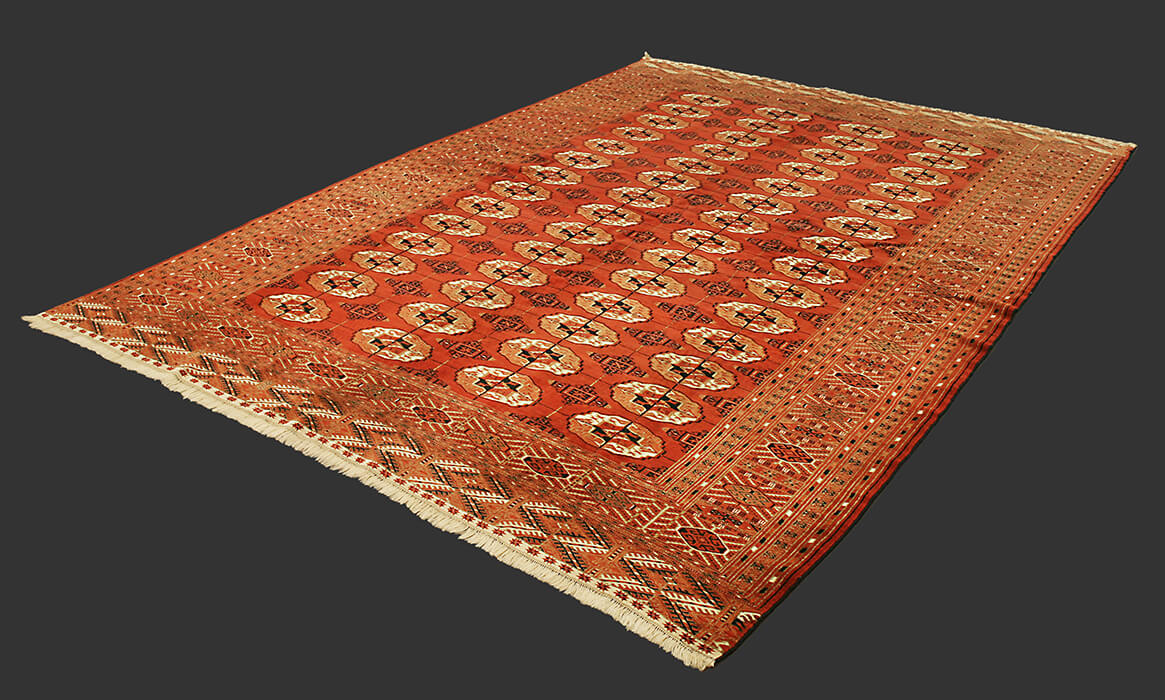 Tapis Turkmène Semi-Antique Boukhara n°:28035109